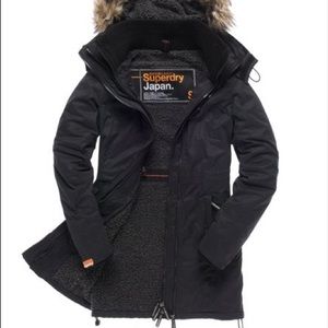 Superdry windcheater fleece lined winter jacket